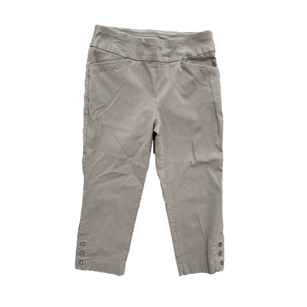 Chico's Perfect Stretch Taupe Capri Pants Women's Size 00